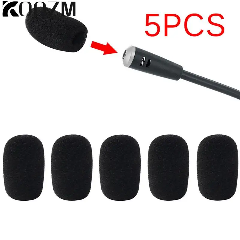 5 pçs fone de ouvido substituição espuma microfone capa microfone microfone mic caso windscreen microfone esponja capa
