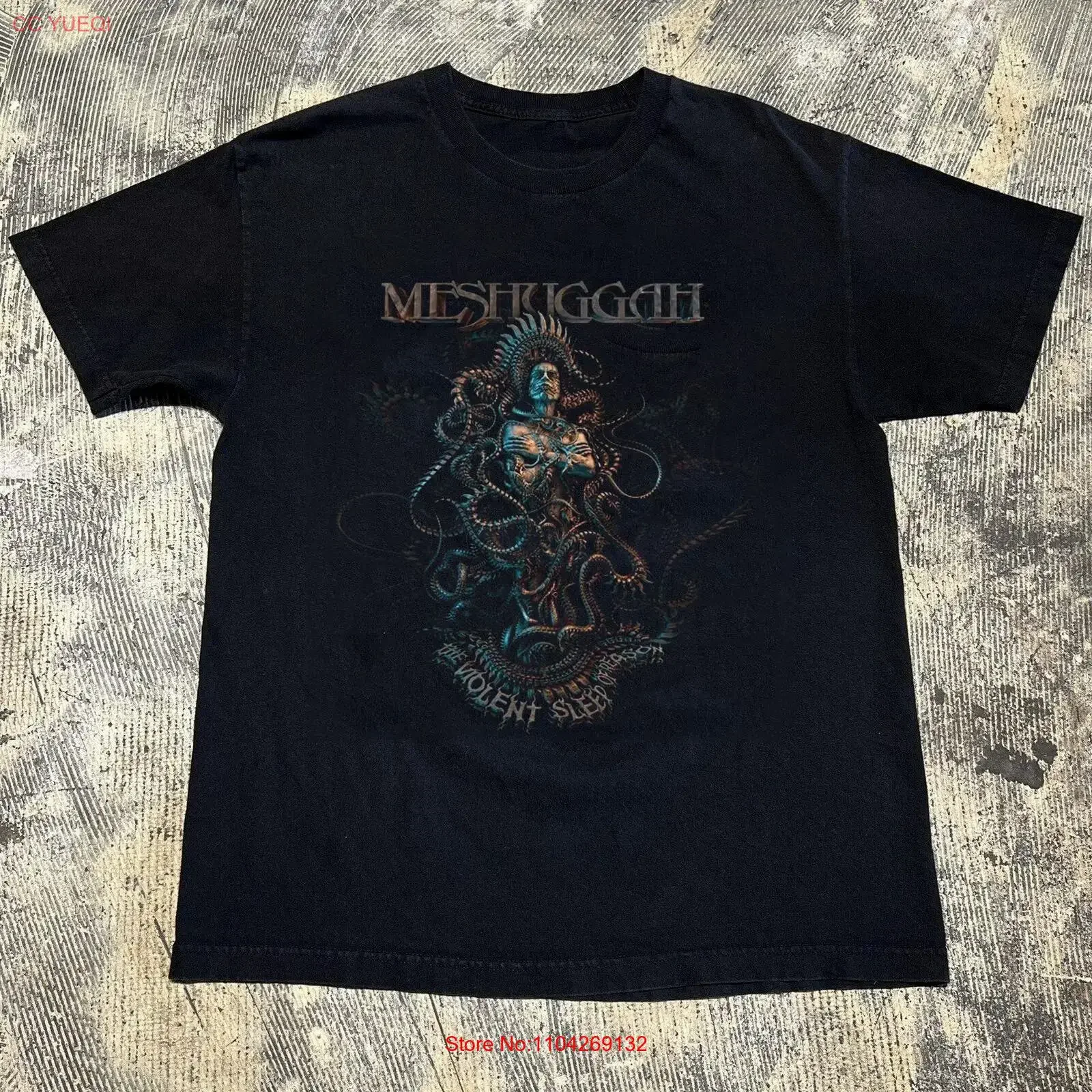MESHUGGAH THE VIOLENT SLEEP OF REASON T shirt Full Size S 5XL vintage Washed Unisex Top For Everyday Wear Soft Stretched
