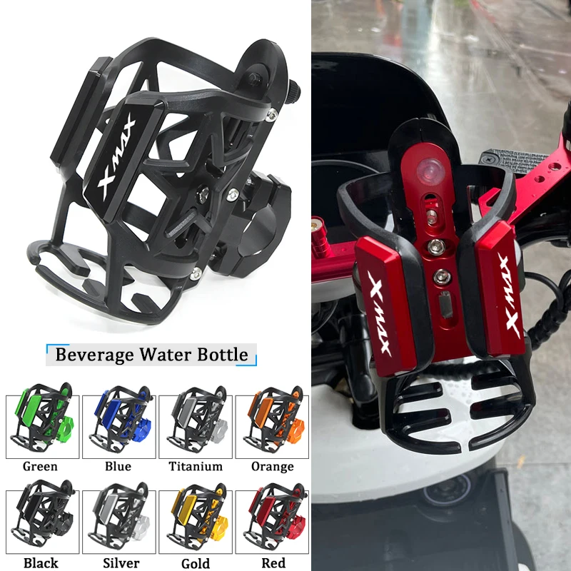 For YAMAHA XMAX300 XMAX400 XMAX125 XMAX X-MAX 125 250 300 400 Motorbike Beverage Water Bottle Cage Drink Cup Holder Sdand Mount