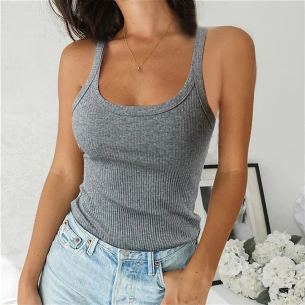 

For Daily Camisole Top Woman Top Black Tank Tops Casual Women\\'s Tops Sexy Basic T Shirt Sleeveless Tops For Woman
