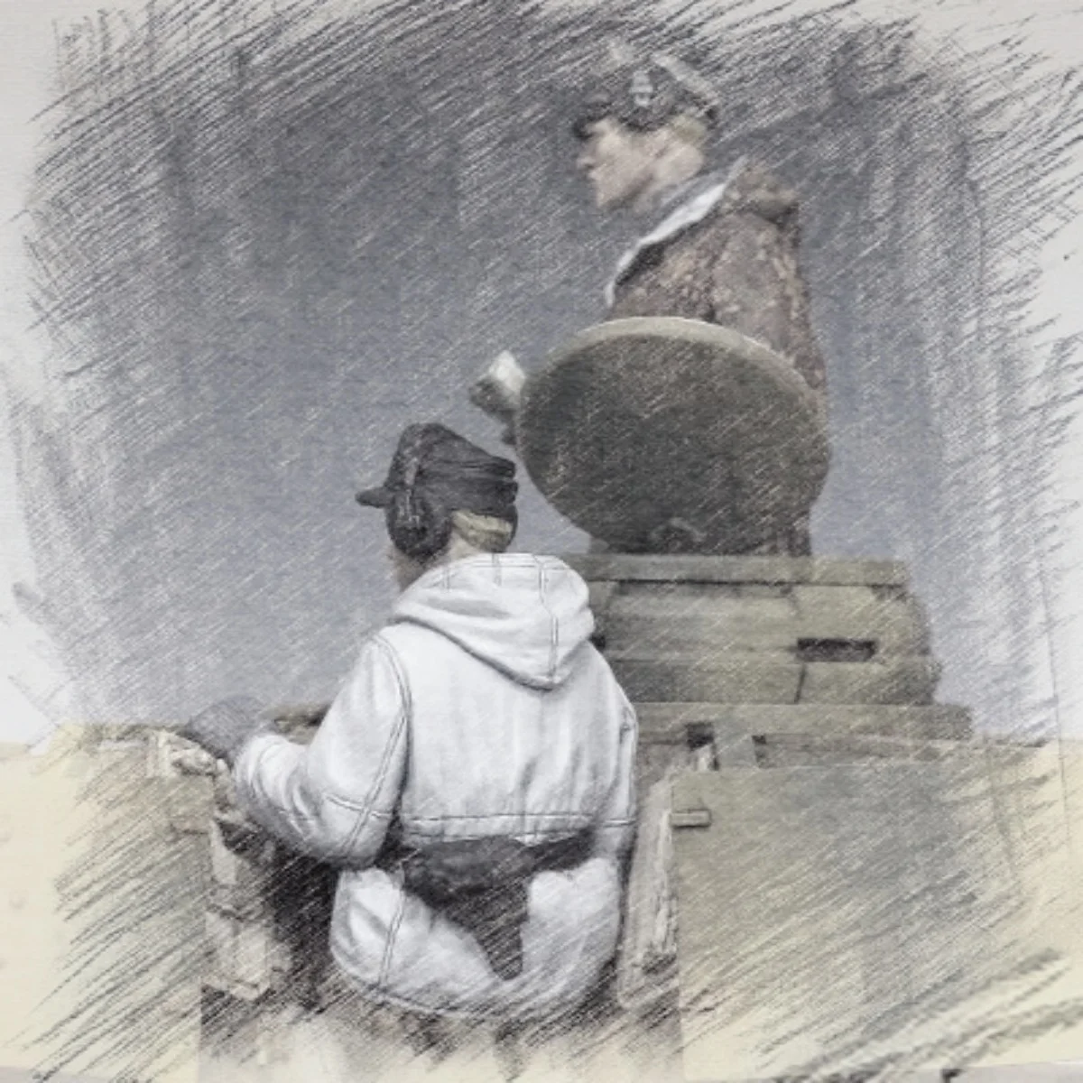 

1/35 Resin unpainted model kit, military theme, German tank Corps unassembled and unpainted GK, 980R