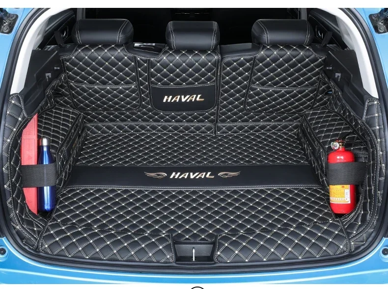 Accessories Rear Trunk Mat Car Trunk Leather Mats Parts Rear Boot Liner Styling Anti-Dirty Protector For Haval Jolion 2021 2022