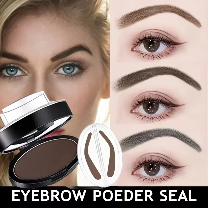 1PC Eyebrow Powder Stamp, Arch-Shaped Stamp For Eyebrow Shaping, One Step Eyebrow Stamp, Long-Lasting Brow For Daily Use
