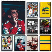 1PC F1 Ayrton Tacing Driver Senna Poster Poster Paper Print Home Living Room Bedroom Entrance Bar Cafe Art Painting Decoration