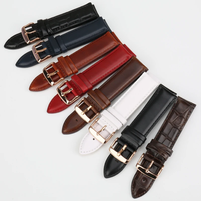 Genuine Quality Genuine Leather Watch Band 13mm 14mm 16mm 17mm 18mm 19mm 20mm Watchbands For DW Daniel Wellington Watch Strap