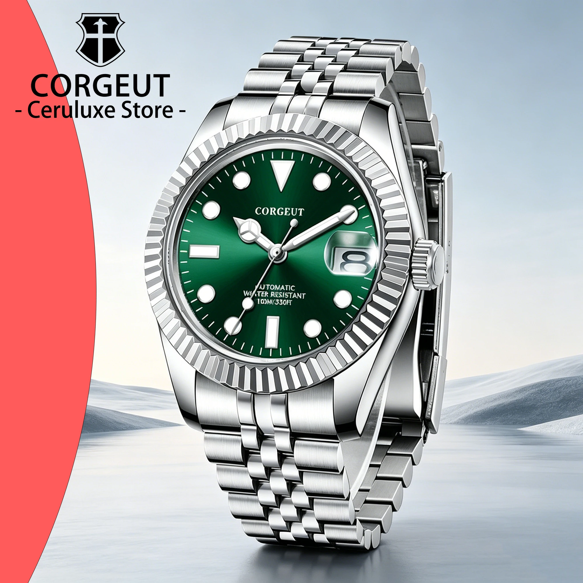 

CORGEUT 36/39mm NH35 Automatic Mechanical Stainless steel Luxury 10BAR Waterproof Sapphire Glass Watches Reloj Hombre