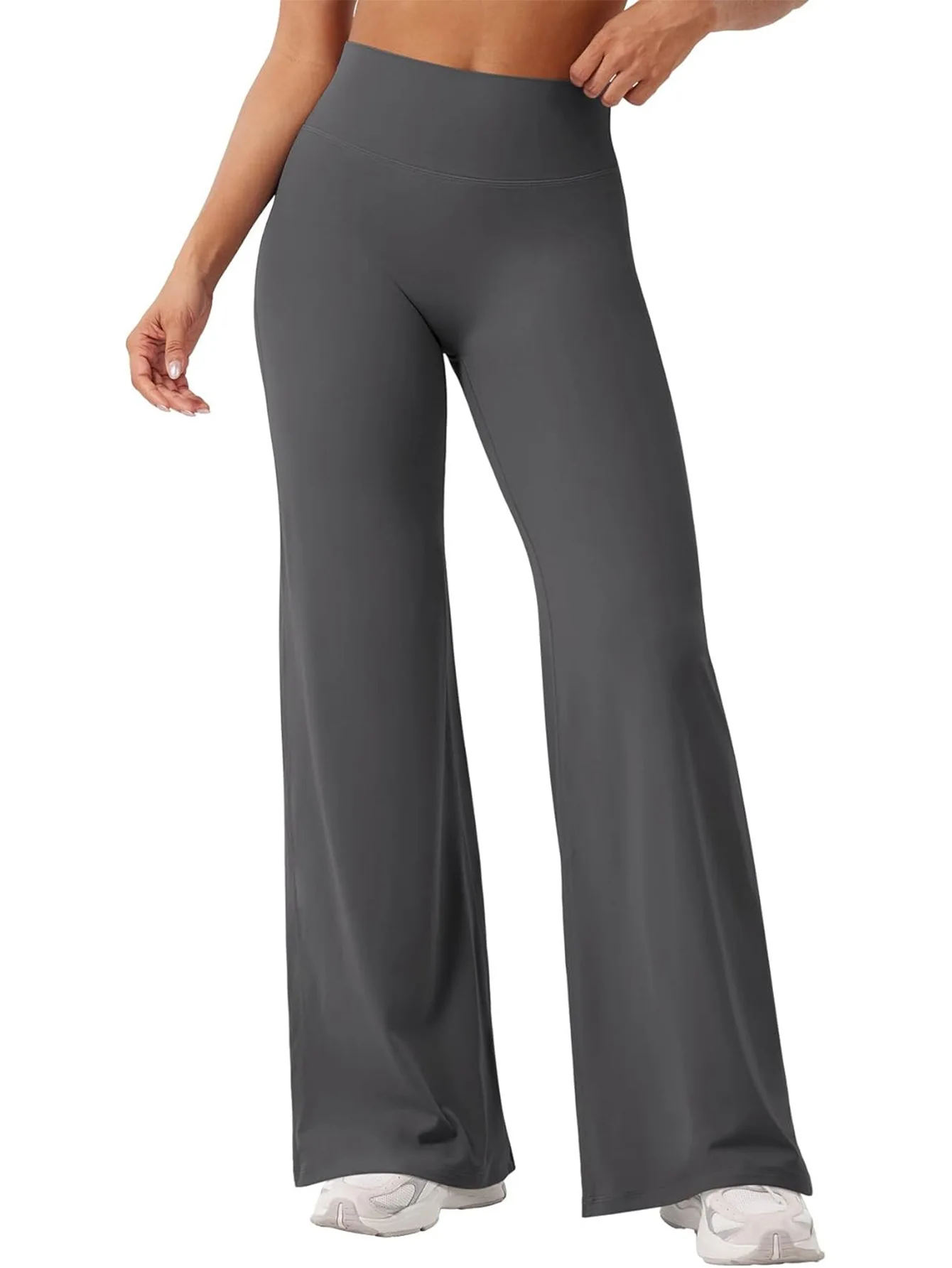 2026 Workout Leggings for Womens No Front Seam Straight Leggings High Waist Buttery Eddiy Gym Yoga Pants