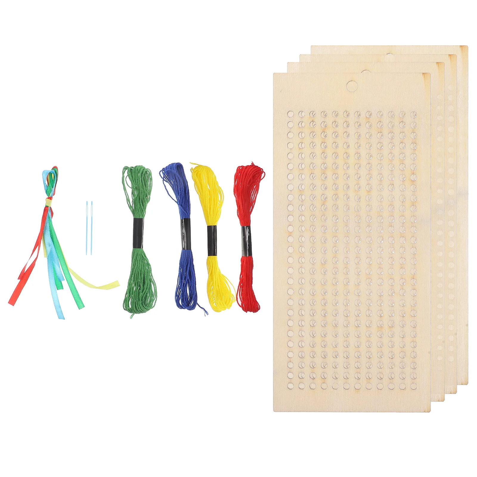 

1Set Blank Wood Bookmarks DIY Cross Stitch Bookmark Kits for Customizing with Markers Lace Ribbons Cross Stitch Bookmark Kit