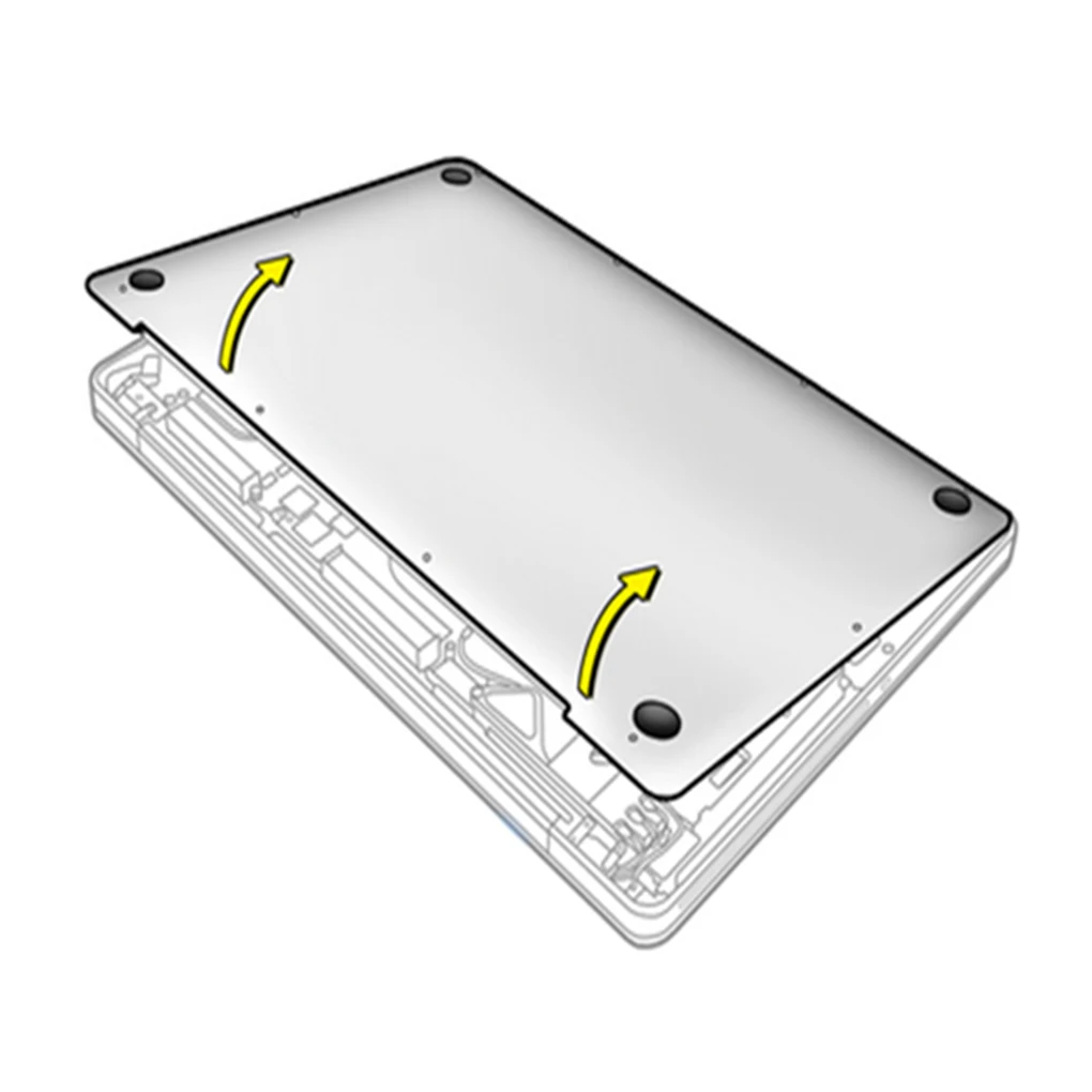 2/3 4 buah Laptop bantalan kaki karet perekat anti-geser Notebook bawah kasus stabil komputer Bagian perbaikan penutup kaki