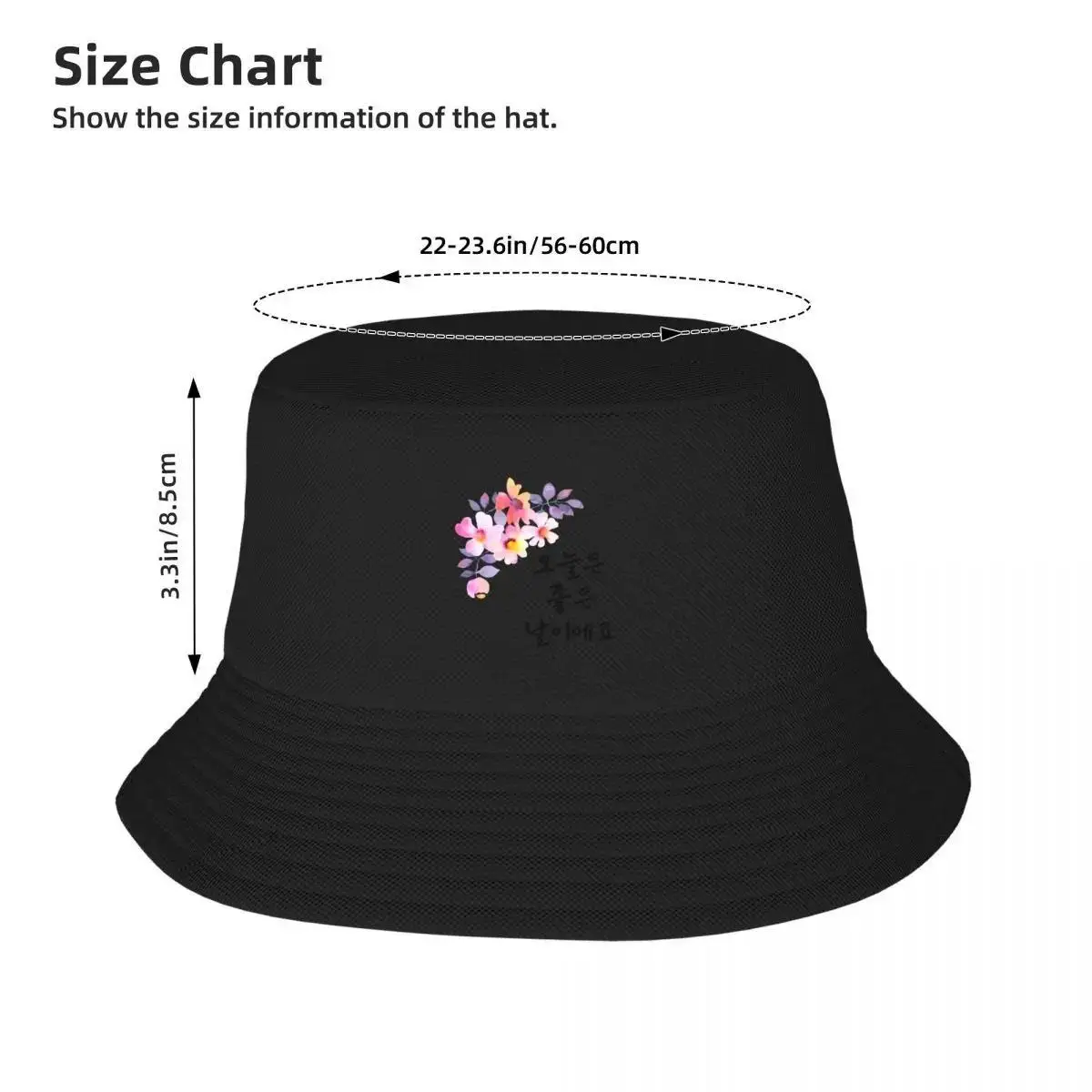 إنه يوم جيد في قبعة دلو كورية ذات علامة تجارية فاخرة، قبعة Snapback، قبعة رجالية للأولاد والنساء