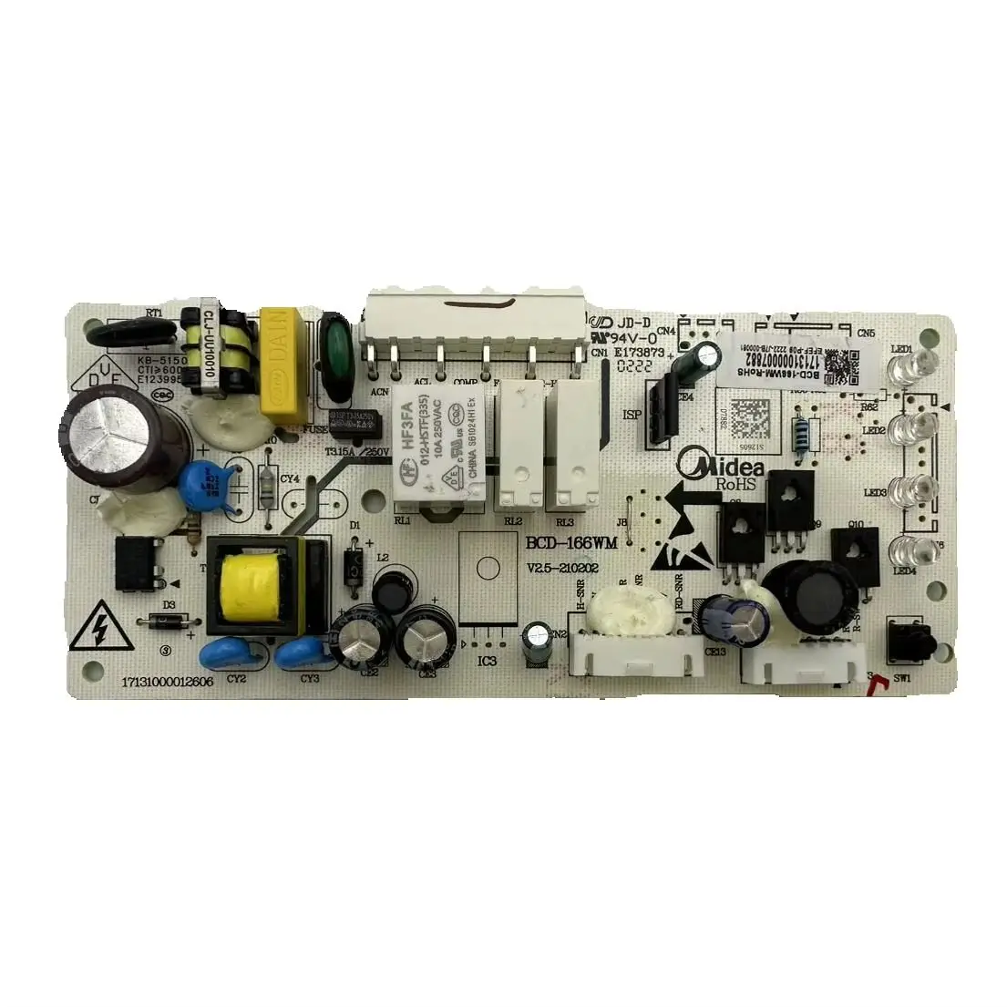 جديد للوحة الثلاجة BCD-166WM/186WM 17131000007882   جزء لوحة الطاقة للثلاجة