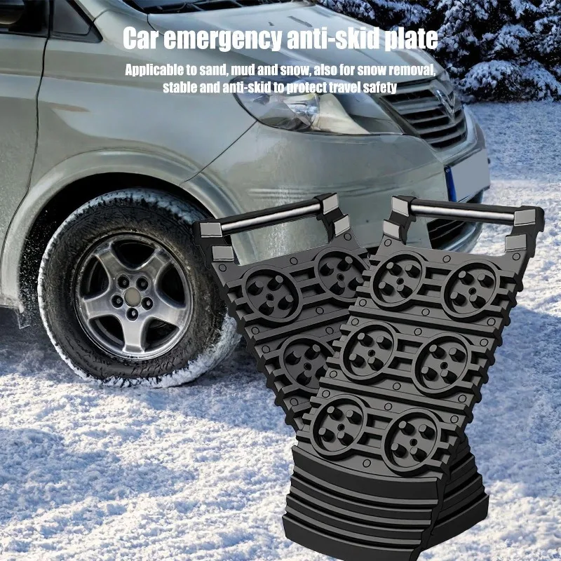 Traction Plate, Portable Anti-slip Wheel Grip Pad, Used for Restoring Tracks in Sand, Snow and Mud
