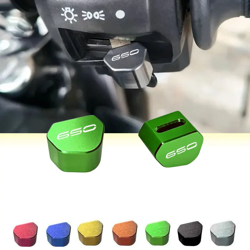 For Kawasaki Z650 RS Z 650 Ninja 650 CNC Aluminum Motorcycle Handlebar Switch Button Cover Turn Signal Protective Caps