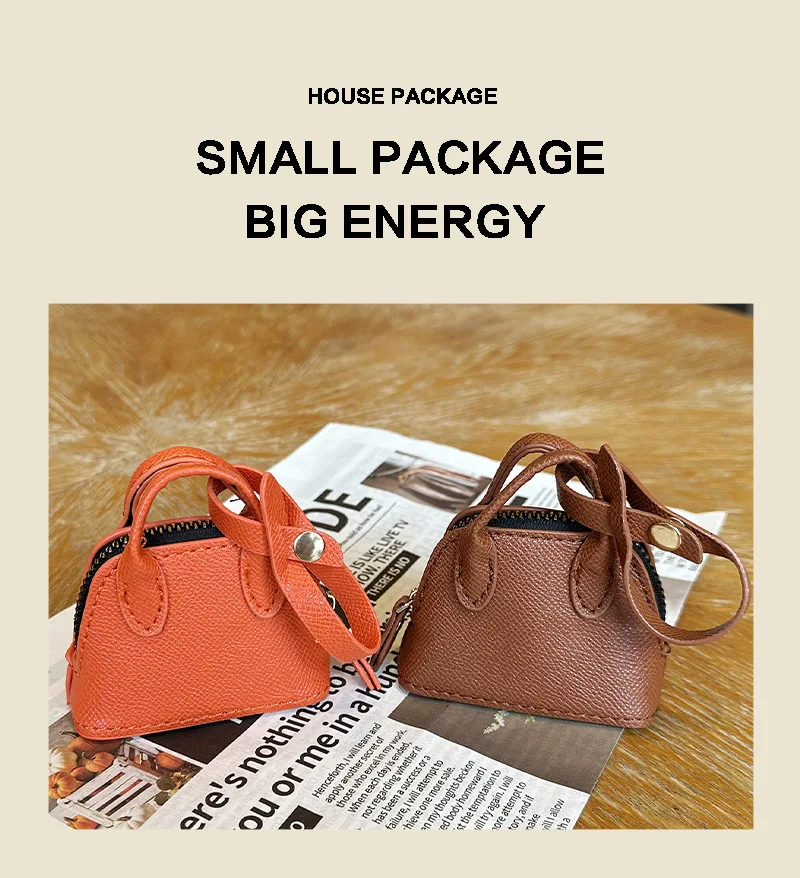 Mini Shell Wallet for Women Versatile Fashion Coin Purse Earphone Bag Storage Women's Small Bag Pendant