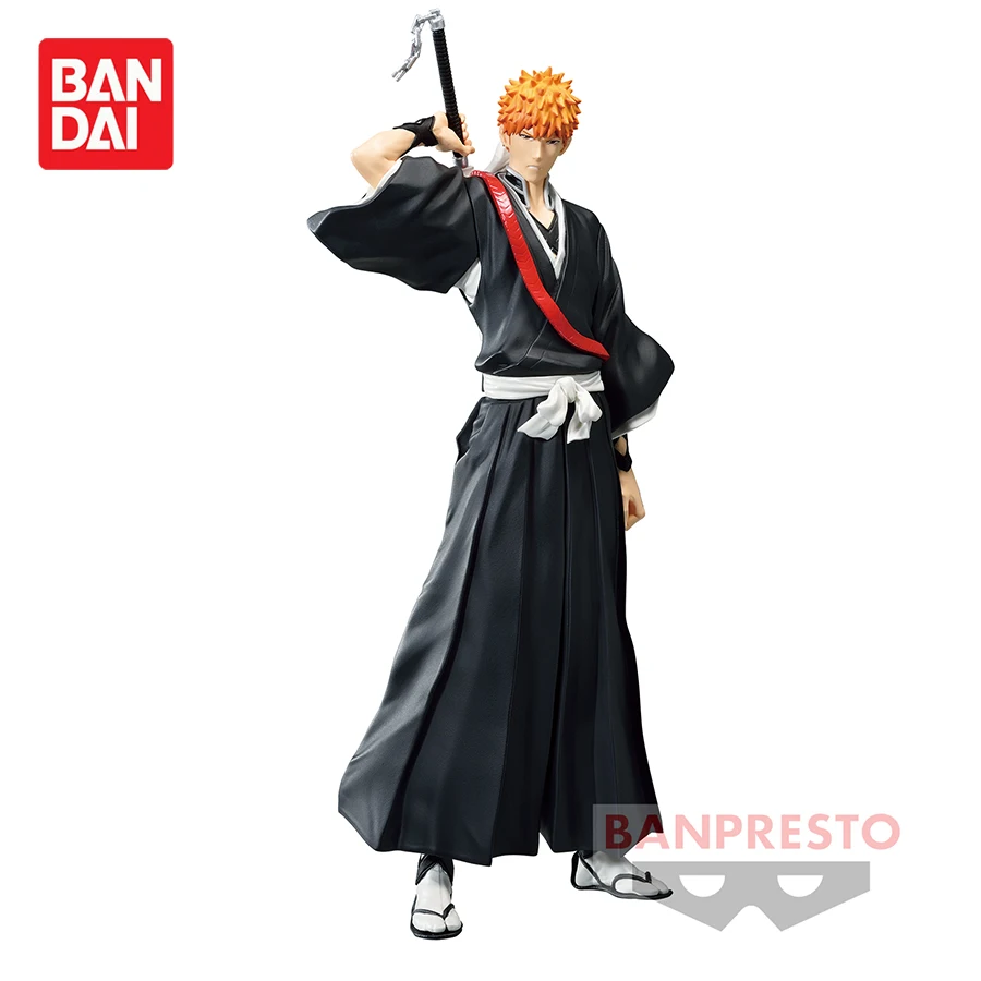 

Original Banpresto Anime Bleach Solid And Souls Kurosaki Ichigo Action Figures Collectible Model Figurals Brinquedos Gift 18cm