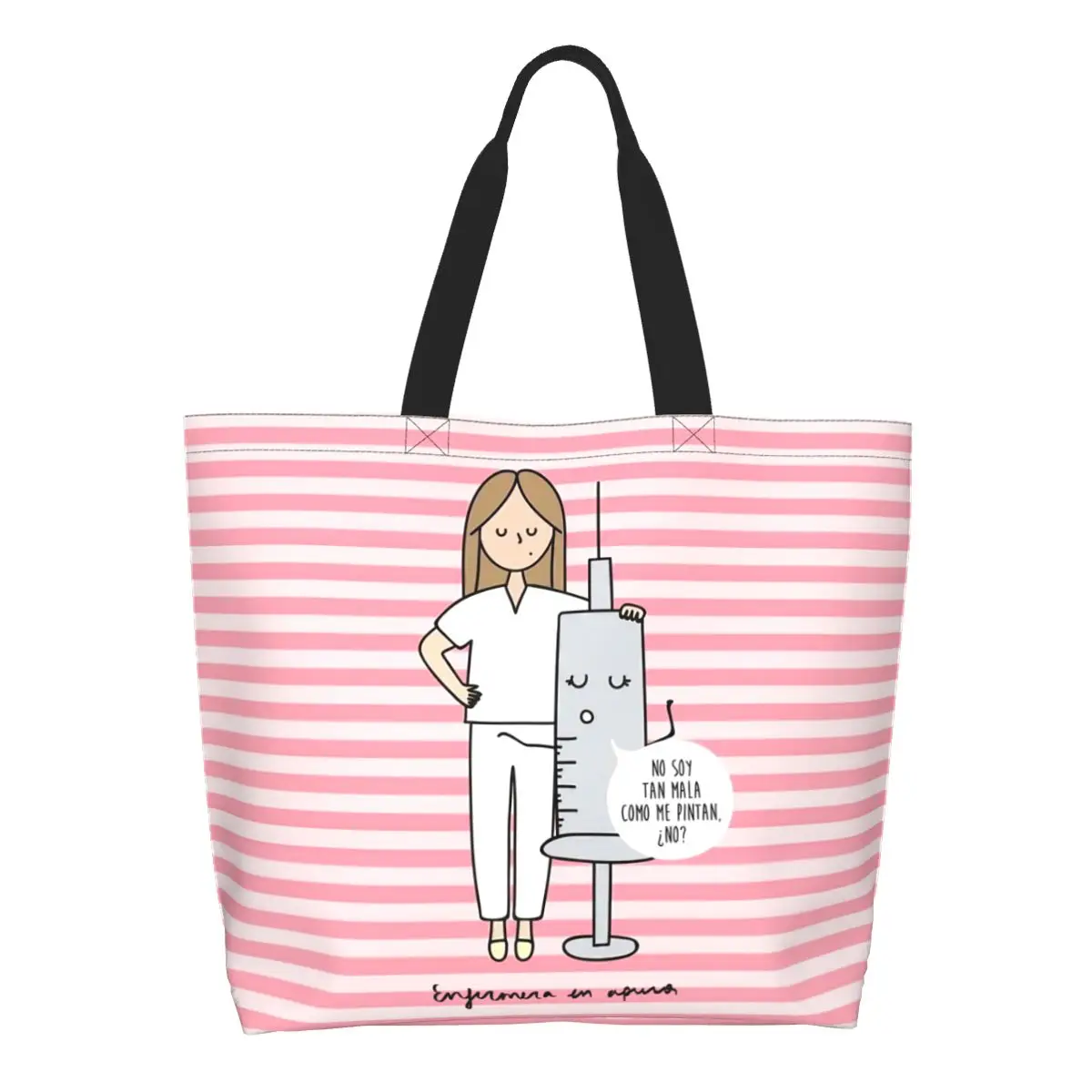 

Enfermera En Apuros (10) Сумки для покупок большой емкости Модная сумка-тоут для женщин