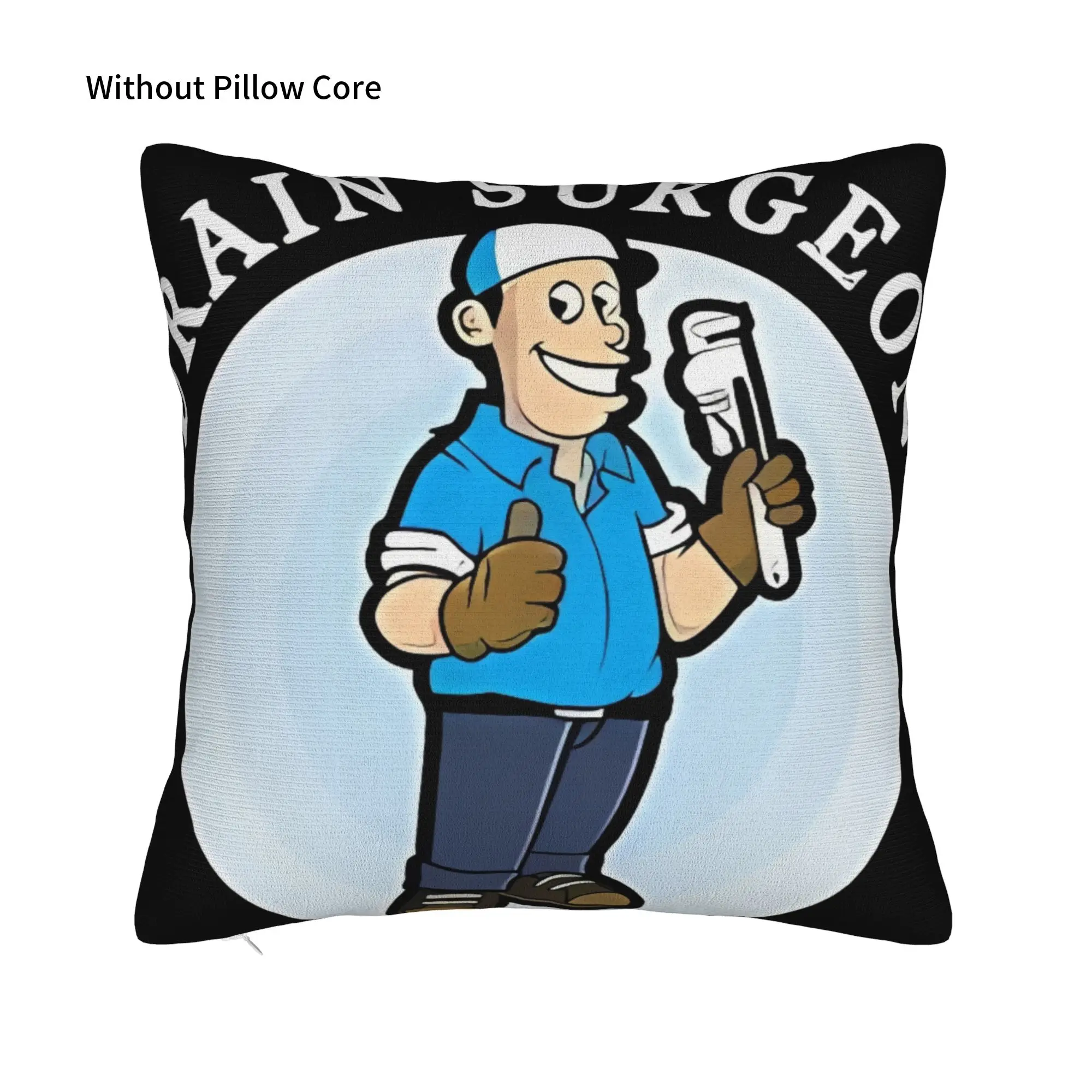 Drain sSurgeon Plumbing Winter Holiday Farmhouse Home Deco Drain sSurgeon Pillow Cover Soft Durable