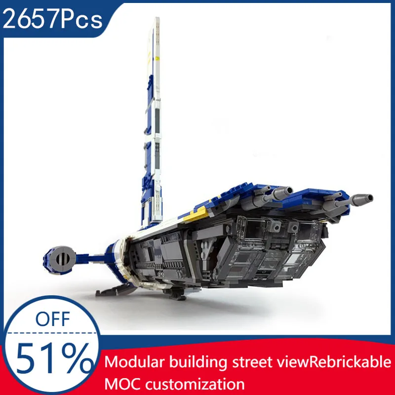 

New 2657PCS MOC Star Battle Series Ultimate Playset Scale Stinger Mantis DIY Blocks Model Educational Toy For Kids Birthday Gif