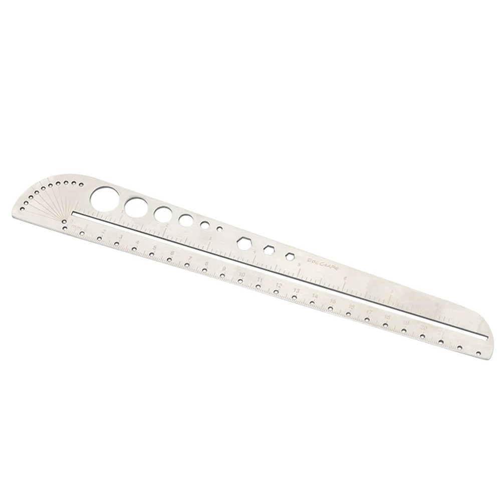 متعددة الوظائف مسطرة فولاذية مقاومة للصدأ 26.3 سنتيمتر البوصلة المنقلة مسدس مقياس أداة الثقيلة رسم خريطة الرسم #2