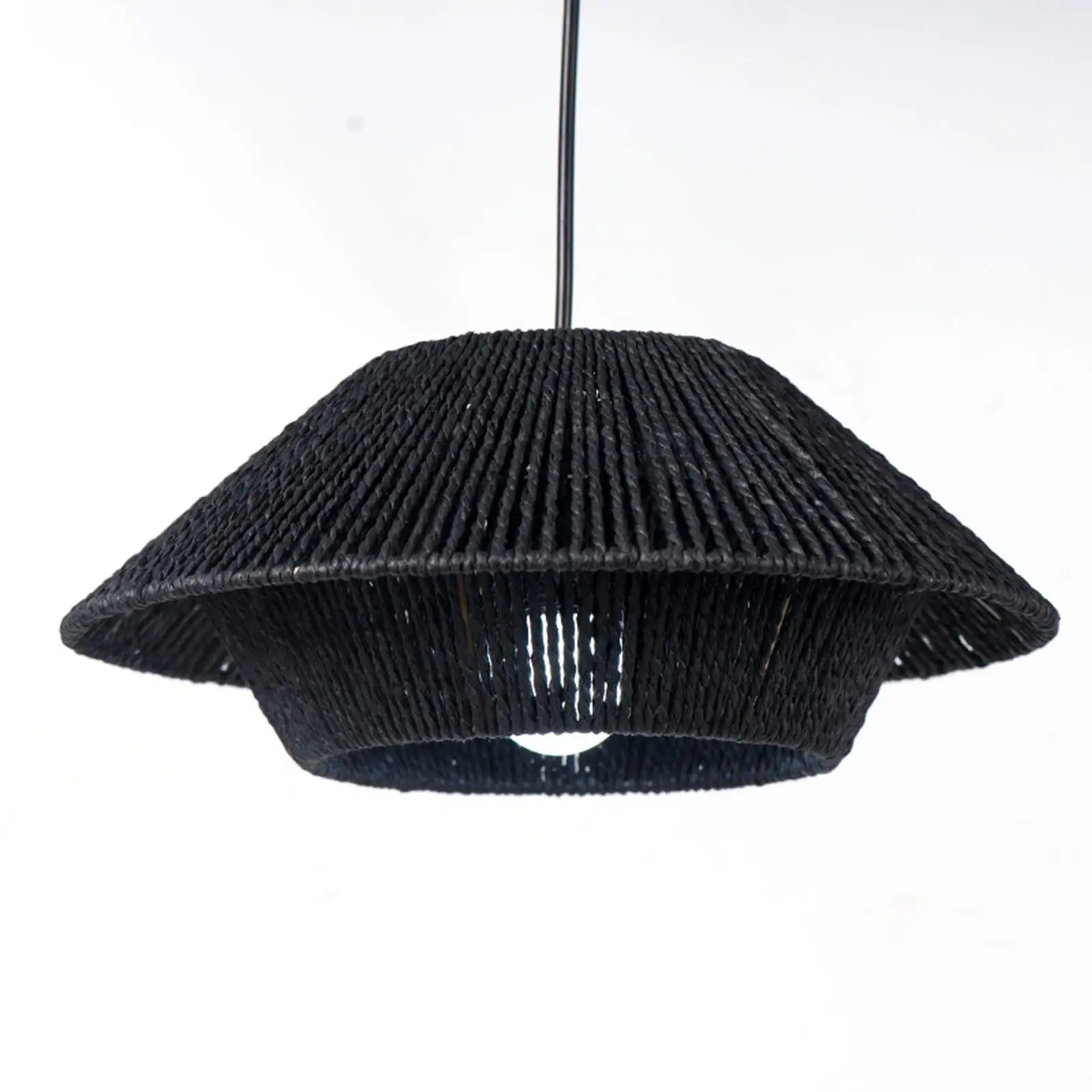Paper Rope Lamp Shade Handwoven Chandelier Lamp Shade Pendant Light Cage