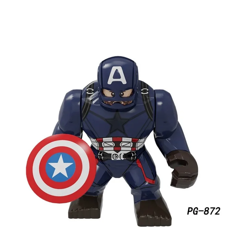 Marvel Mini Building Block Figurine Anime Figure Superhero Hulk Annihilator Assembly Building Block Toy Children's Birthday Gift