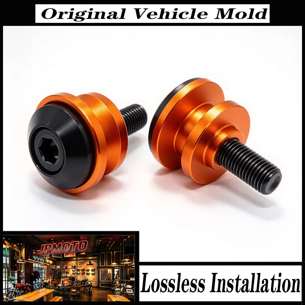 For KAWASAKI Ninja 125 400 500 650 1000SX Z400 Z500 Z650 Z900 ZX6R ZX10R Versys 650 Swingarm Spools Slider Stand Screws