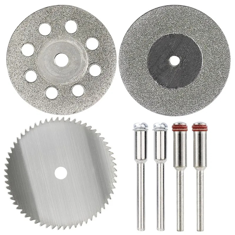 CMCP – ensemble de lames de scie diamantées, Mini lames de scie pour bois et métal, roues à découper en résine pour Dremel, outils rotatifs, ensemble d'outils électriques, 37 pièces