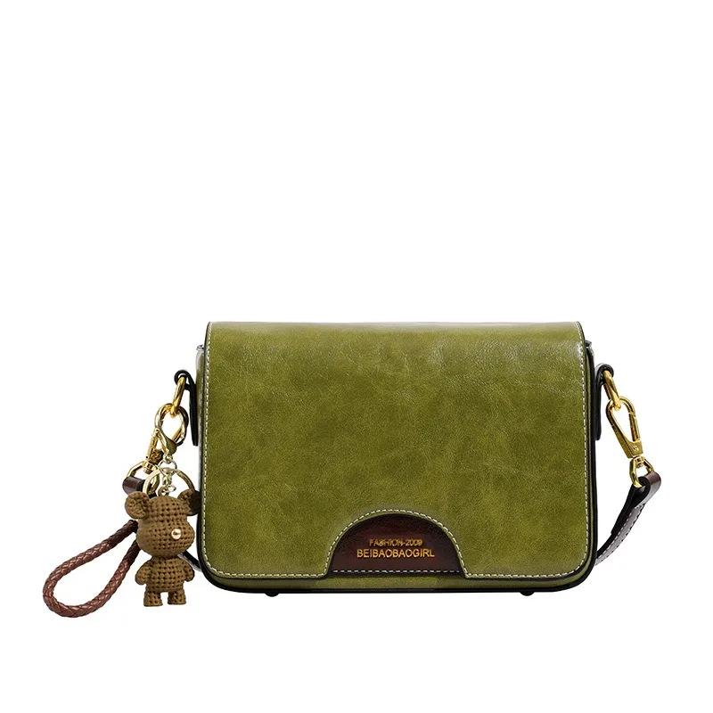 

Минималистичная женская сумка через плечо, новая тенденция, изысканная повседневная сумка через плечо с милыми украшениями, модные шикарные цветные контрастные женские сумки