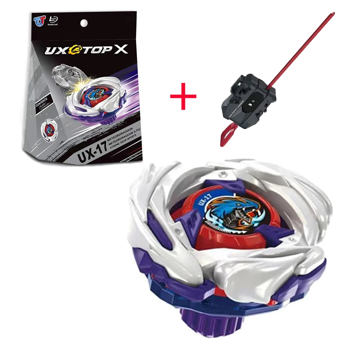 

Top UX-17 Starter Meteor Dragoon Battle Top Left Spinning Toy Metal Fighting Game With Launcher Set