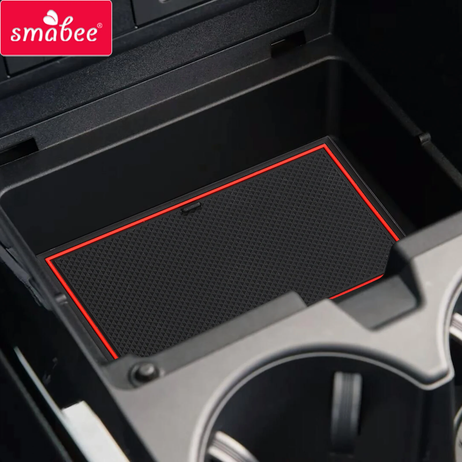 Sambee Non-slip Gate Slot Mats for Toyota Prius 2023 Car Anti Slip Door Groove Pad Cup Holder Interior Accessories Rubber