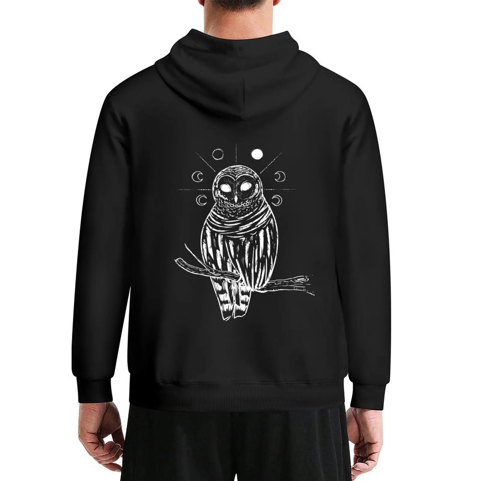

Witchy owl Hoodie men wear blouse men's coat autumn tracksuit