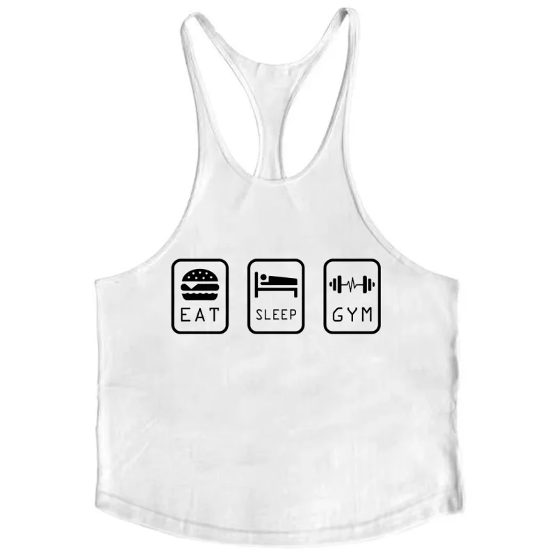 

Мужской жилет без рукавов для бодибилдинга — хлопковая майка с Y-образной спинкой, дышащая спортивная одежда для спортзала для тяжелой атлетики, силовых тренировок