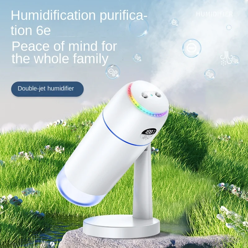 New negative ion humidifier double spray household large fog volume large capacity car humidification purification