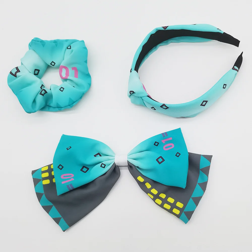 Hatsune Miku Around The Hair Band Headdress Cos Cartoon Hair Accessories Clip Girl