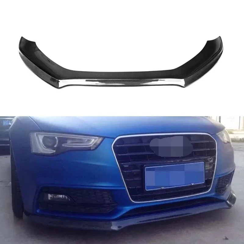 

S5 Carbon Fiber Front Bumper Lip Apron Splitters for Audi A5 Sline S5 Sedan Coupe Convertible 2012 - 2016 Car styling