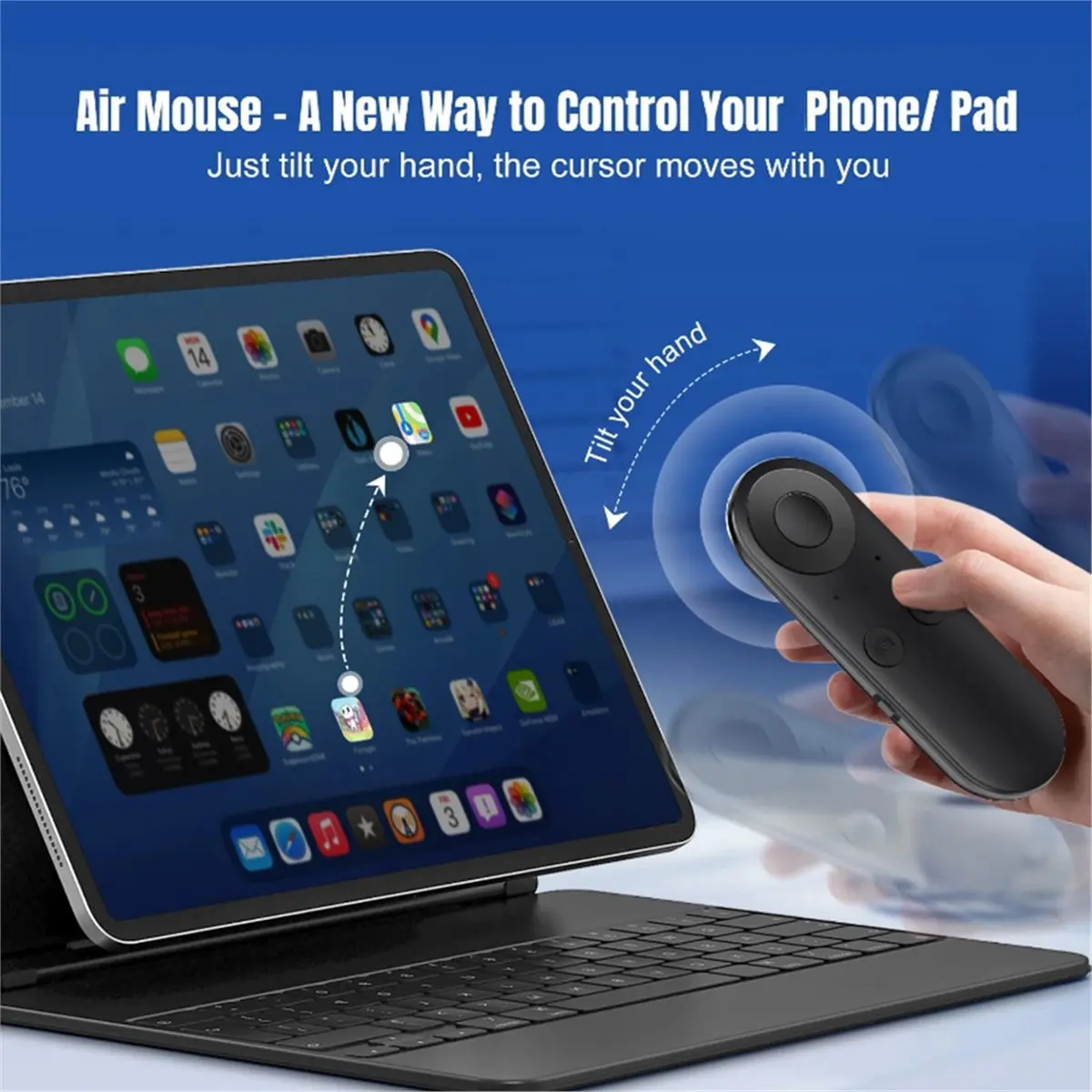 618 Mega Sale Smartphone Remote Clicker with Air Mouse Multifunctional Smart Fingertip Ring Remote Control