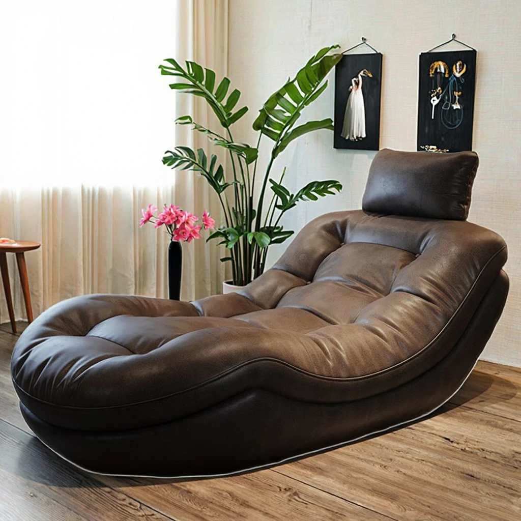 

Современный ретро одиночный лежачий мешок-шезлонг, диван для домашней мебели, спальни, кабинета, плоской виллы, повседневная гостиная