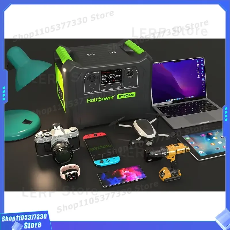 high quality Boltpower BP240A LiFePO4 2400W Portable Power Station with Pure Sine Wave Inverter Solar Panel Jump Starter &
