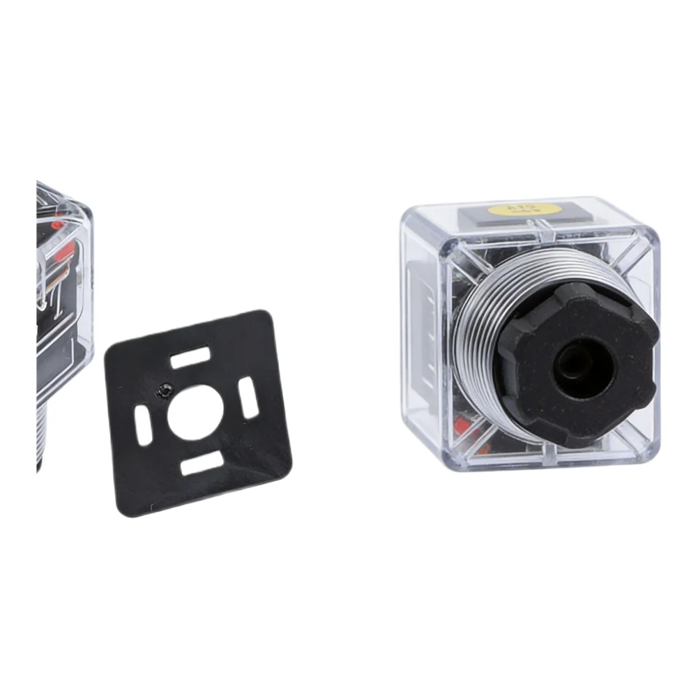 1PCS DC24 Solenoid Coil Hydraulic Valve with Transparent Voltage Indicator for Reliable Industrial Fluid Control Systems