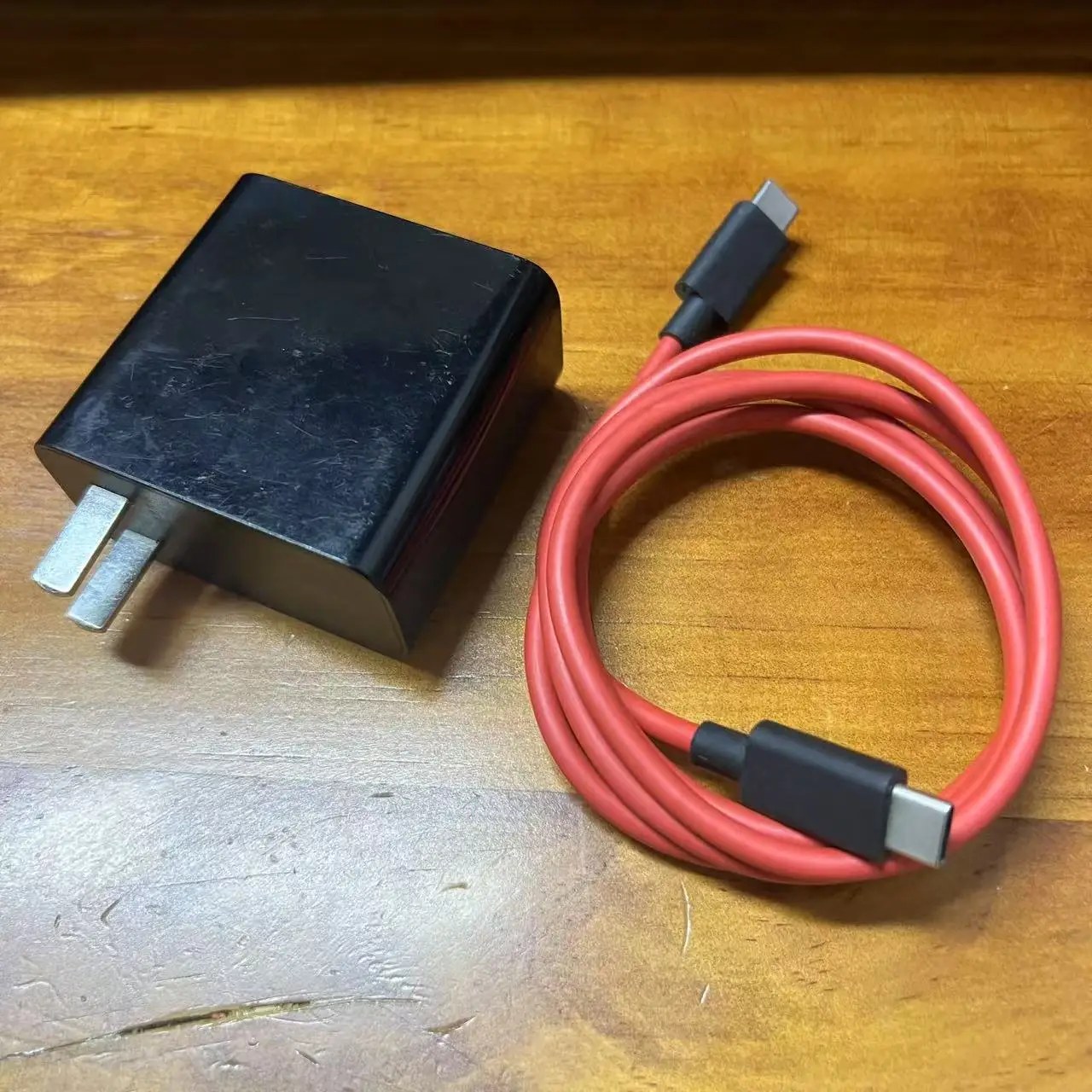 Red Magic Mobile Charger, 80W Type-C Original Fast Charging and Red Data Cable, 1M Charging Cable