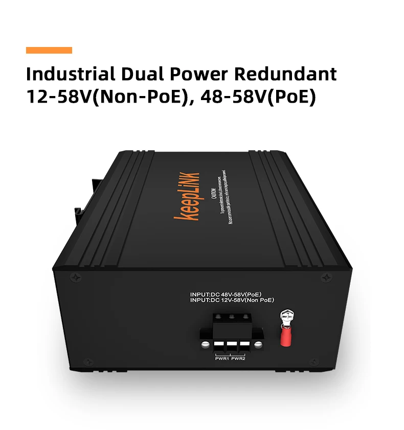 Gigabit Ethernet Switch 8 Port Industrial Ip40 Desktop Unmanaged Network Switches with Din Rail Mount for Security Monitoring view 5