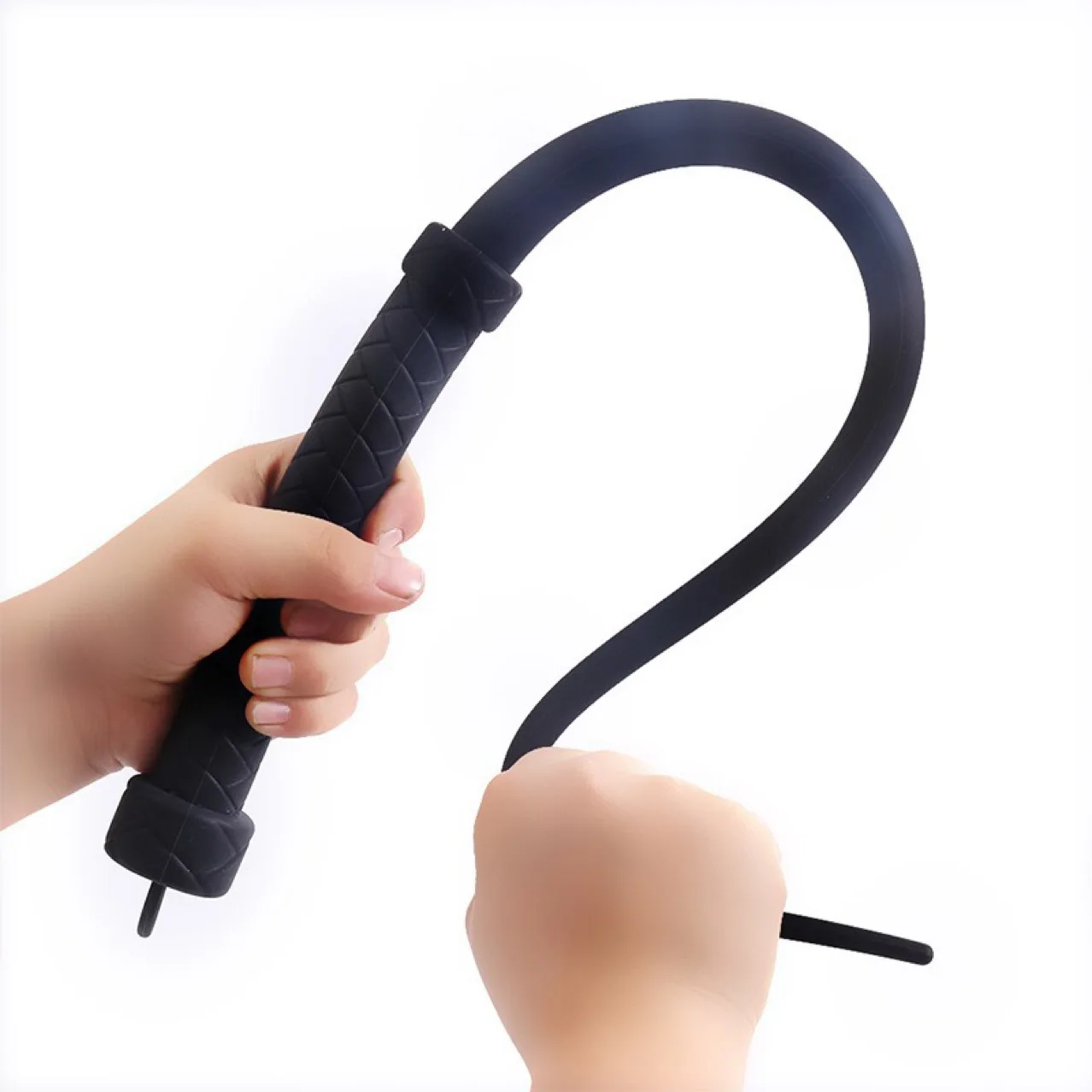 60CM Silicone Horse Whip Equestrian Training Cosplay Horse Training Whip Spanking for Riding view 2