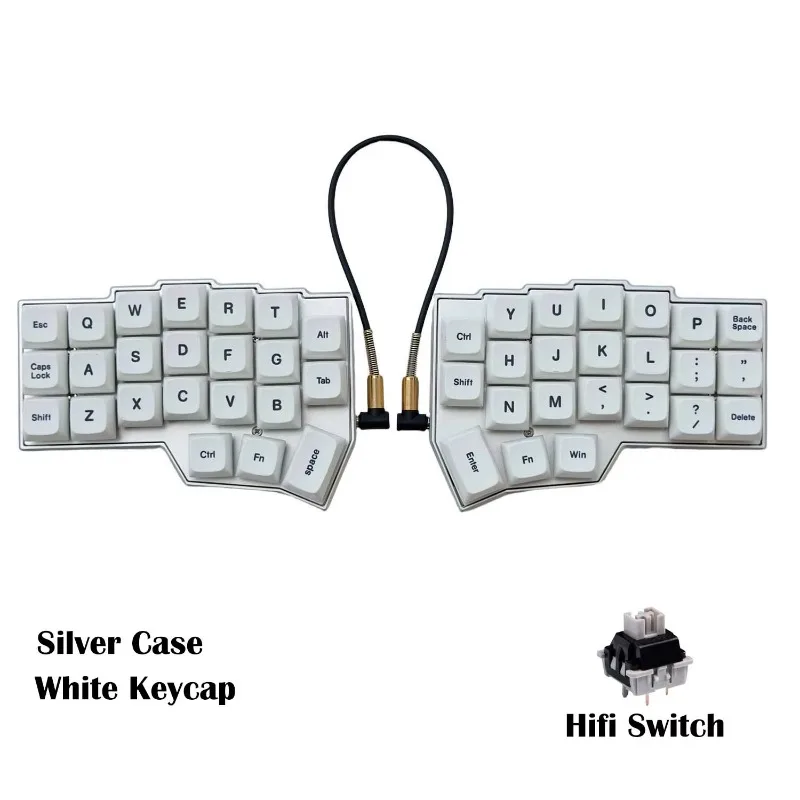 CORNE V4.1 3X6 Wired Split Keyboard Customized Hotswap CNC Anodizing Aluminum Alloy Case RGB Separate Mechanical Keyboard VIAL