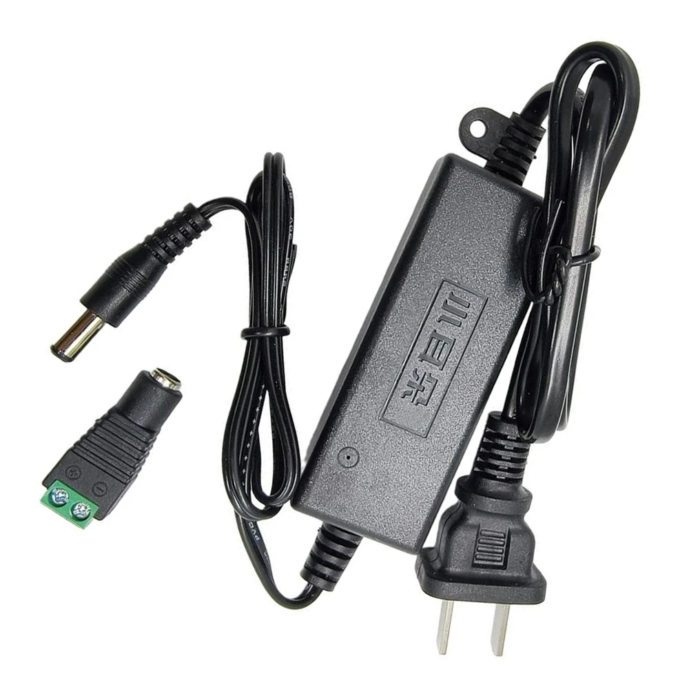12V 2A 24W AC‑DC Power Supply Adapter 5.5x2.1mm DC Plug with Connector Cable for SimpleFOCmini Driver 2804 2208 Motor/Camera