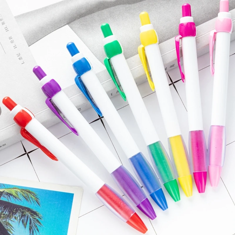 

20Pcs Awareness Ballpoint Pen, Ergonomic Grip Smooth to Write Retractable Ballpoint Pen with Pen Clip for Writing Noting