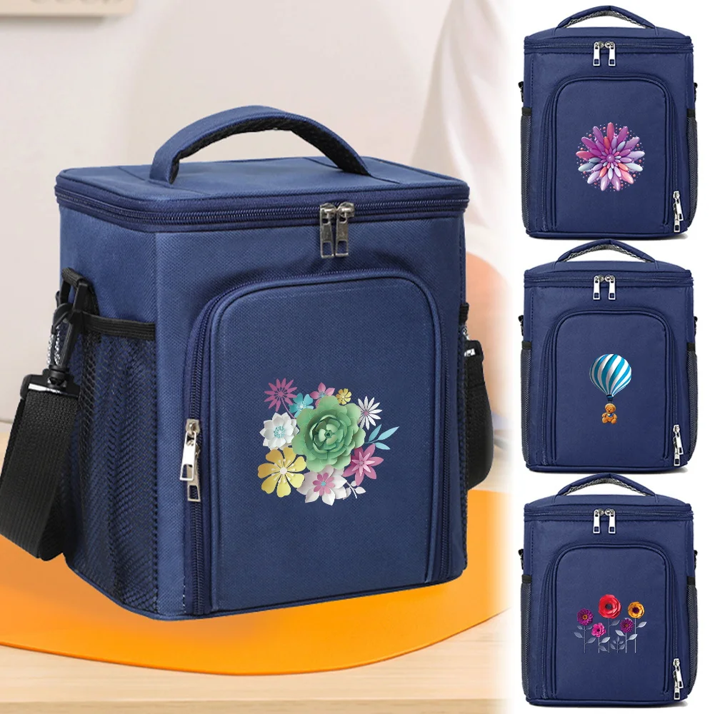 Ice Pack Portable Drink Carrier Cooler Bag 3D Printing Series Large Capacity Food Keep Fresh Ice Bag Outdoor Activities