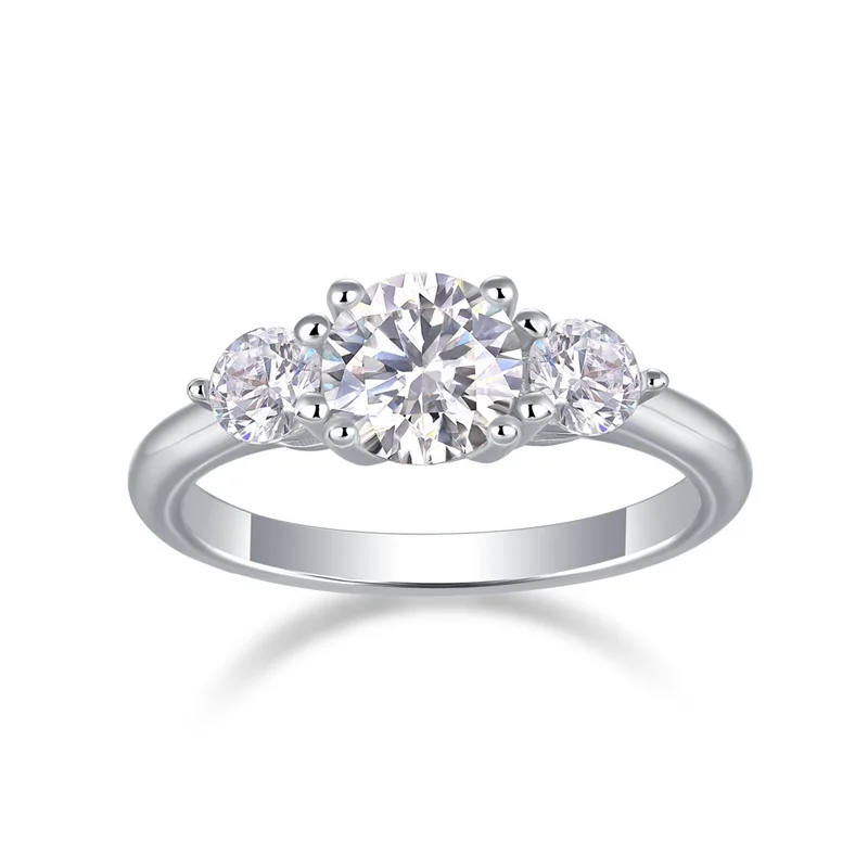 

R13099 Lefei модное роскошное модное классическое кольцо с муассанитом 1 карат для очарования женщин, серебро 925 пробы, вечерние ювелирные изделия, очаровательный подарок