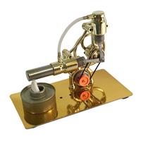 Miniature Steam Engine Realistic Steam Engine Model Heavy Duty Metal Desktop Ornament for Kids Science Learning Educational Toy