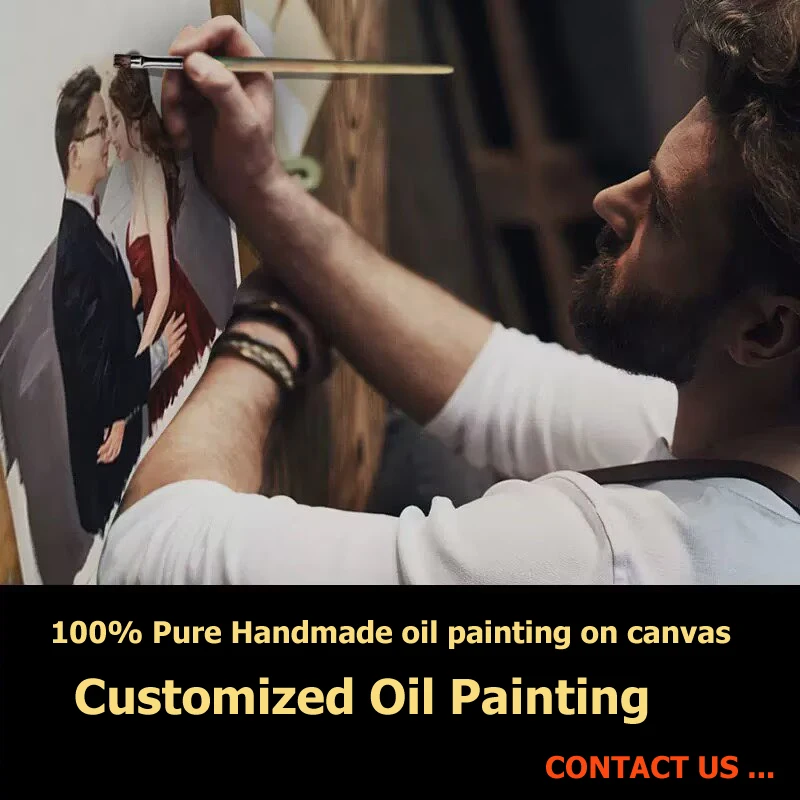 

Настенный постер на заказ для домашнего декора, картина маслом ручной работы на холсте, подвесная картина для гостиной, спальни