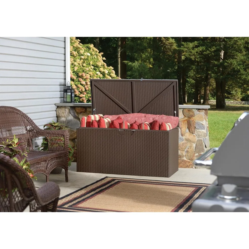 

4' x 2' x 2' Spacemaker Espresso 134 Gallon Hot-Dipped Galvanized Steel Storage Deck Box